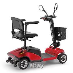 4 Wheel Mobility Scooter Power Wheelchair for Adult Senior Slop Protection Red
