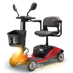 4 Wheel Mobility Scooter Power Wheelchairs Folding Electric Scooters Travel US