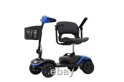 4 Wheel Mobility Scooter Powered Wheelchair Electric Device Compact for Travel