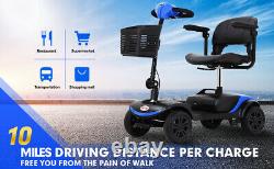 4 Wheel Mobility Scooter Powered Wheelchair Electric Device Compact in US