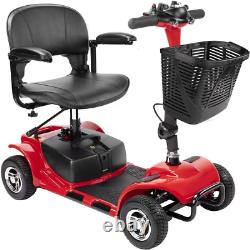 4 Wheel Mobility Scooter for Seniors, Folding Electric Powered Wheelchair Device