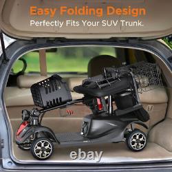 4 Wheel Power Mobility Scooter Heavy Duty Travel Wheel Chair Electric with Light