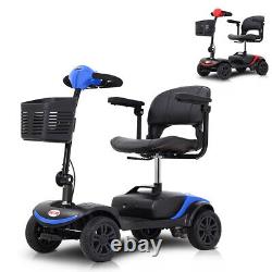 4 Wheels Compact Mobility Scooter Folding Electric Wheelchair Device for Seniors