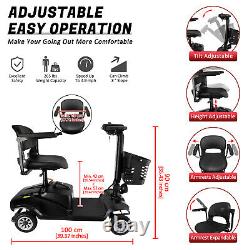 4 Wheels Elderly Seniors Electric Mobility Scooter Electric Powered Wheelchair B