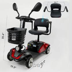 4 Wheels Elderly Seniors Electric Mobility Scooter Electric Powered Wheelchair R