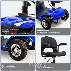 4 Wheels Electric Mobility Scooter Heavy Duty Power Travel Wheel Chairs with Light