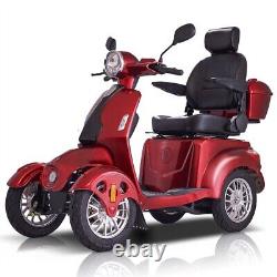 4 Wheels Electric Mobility Scooter Heavy Duty Travel Power Wheel Chairs 3 Speeds