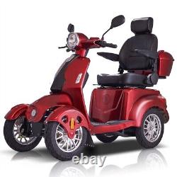 4 Wheels Electric Mobility Scooter Heavy Duty Travel Power Wheel Chairs 600W 60V