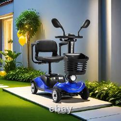 4 Wheels Folding Mobility Scooter Power WheelChair Electric Device For Seniors