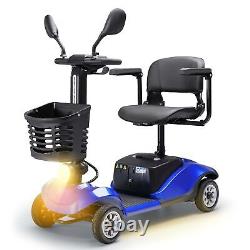 4 Wheels Folding Mobility Scooter Power WheelChair Electric Device For Seniors