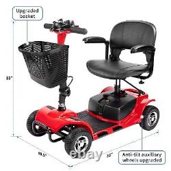 4 Wheels Mobility Power Scooter Electric Folding for Seniors Travel Wheelchair