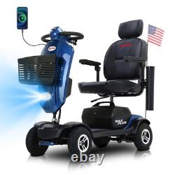 4 Wheels Mobility Scooter Electric Power Wheel Chair withAdjustable Seat Handrail