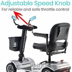 4 Wheels Mobility Scooter Electric Powered Wheelchair for Travel Adults Elderly