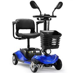 4 Wheels Mobility Scooter Folding Power Wheel Chair Electric Device Compact New