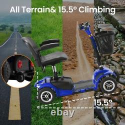 4 Wheels Mobility Scooter Heavy Duty Electric Wheelchair All Terrain Travel US