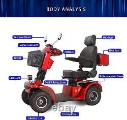 4 Wheels Mobility Scooter Power Travel Wheel Chair 500W 48V 20AH Battery Motor