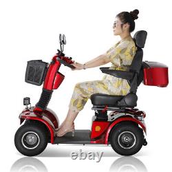 4 Wheels Mobility Scooter Power Travel Wheel Chair 500W 48V 20AH Battery Motor