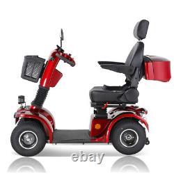 4 Wheels Mobility Scooter Power Travel Wheel Chair 500W 48V 20AH Battery Motor