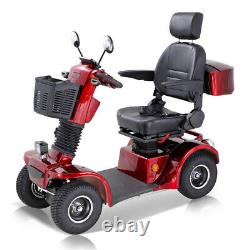 4 Wheels Mobility Scooter Power Travel Wheel Chair 500W 48V 20AH Battery Motor