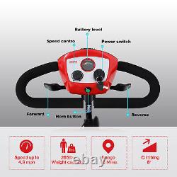 4 Wheels Mobility Scooter Power Wheel Chair Electric Device Compact Adult Travel