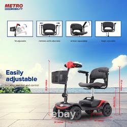 4 Wheels Mobility Scooter Power Wheel Chair Electric Device Compact Adult Travel