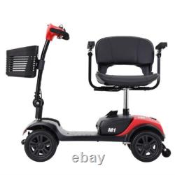 4 Wheels Mobility Scooter Power Wheel Chair Electric Device Compact Adult Travel