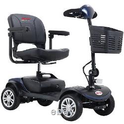 4 Wheels Mobility Scooter Power Wheel Chair Electric Device Compact With Side Bag