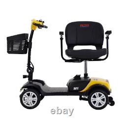 4 Wheels Mobility Scooter Power Wheel Chair Electric Device Compact for Travel