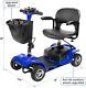 4 Wheels Mobility Scooter Power Wheel Chair Electric Device Compact With Led Light