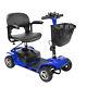 4 Wheels Mobility Scooter Power Wheel Chair Electric Device Compact With Lights