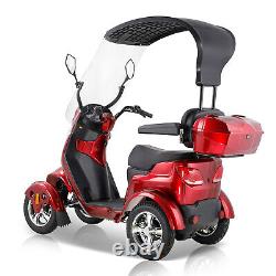 4 Wheels Mobility Scooter Power Wheel Chair Electric Device Compact with Shed