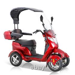 4 Wheels Mobility Scooter Power Wheel Chair Electric Device Compact with Shed