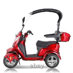 4 Wheels Mobility Scooter Power Wheel Chair Electric Device Compact with Shed