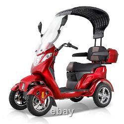 4 Wheels Mobility Scooter Power Wheel Chair Electric Device Compact with Shed