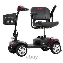 4 Wheels Mobility Scooter Power Wheelchair Electric Compact Adult Travel Scooter