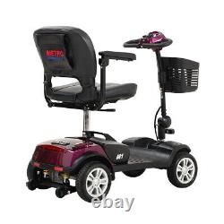 4 Wheels Mobility Scooter Power Wheelchair Electric Compact Adult Travel Scooter