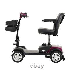 4 Wheels Mobility Scooter Power Wheelchair Electric Compact Adult Travel Scooter
