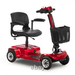 4 Wheels Mobility Scooter Power Wheelchair Electric Scooters Folding Home Travel