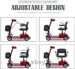 4 Wheels Mobility Scooter Power Wheelchair Electric Scooters Travel USA 2024