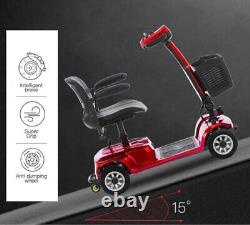 4 Wheels Mobility Scooter Power Wheelchair Electric Scooters Travel USA 2024