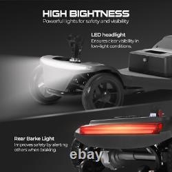 4 Wheels Mobility Scooter Power Wheelchair Folding Electric For Home Travel