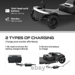 4 Wheels Mobility Scooter Power Wheelchair Folding Electric For Home Travel