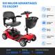 4 Wheels Mobility Scooter Power Wheelchair Folding Electric For Home Travel Us