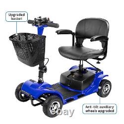 4 Wheels Mobility Scooter Power Wheelchair Folding Electric Scooter Home Travel