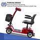 4 Wheels Mobility Scooter Power Wheelchair Folding Electric Scooters Home Travwe