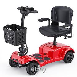 4 Wheels Mobility Scooter Power Wheelchair Folding Electric Scooters Home Travel