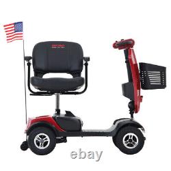4-Wheels Mobility Scooter Power Wheelchair Folding Electric Scooters Home Travel