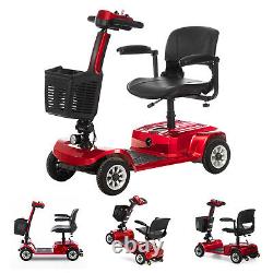 4 Wheels Mobility Scooter Power Wheelchair Folding Electric Scooters Outdoor