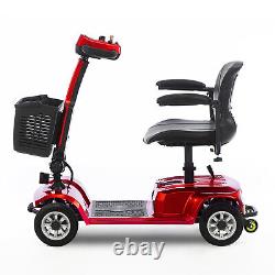 4 Wheels Mobility Scooter Power Wheelchair Folding Electric Scooters Outdoor