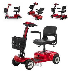 4 Wheels Mobility Scooter Power Wheelchair Folding Electric Scooters Travel 5lOc